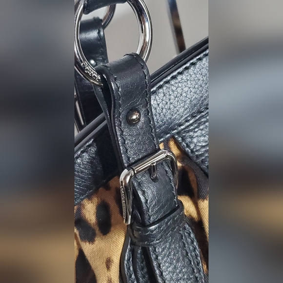 D&G dolce&gabbana- Canvas Leo Bag - Leopard brown/black -canvas/leather - Picture 7 of 16